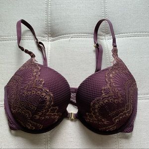 Purple and Gold Lasenza Bra 32D